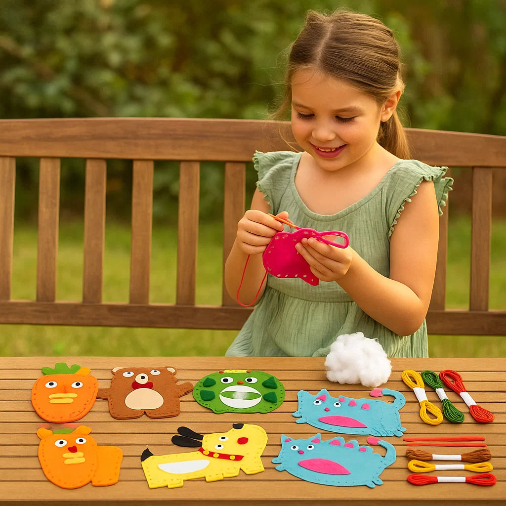 Set Sicuro di Animali in Feltro da Cucire