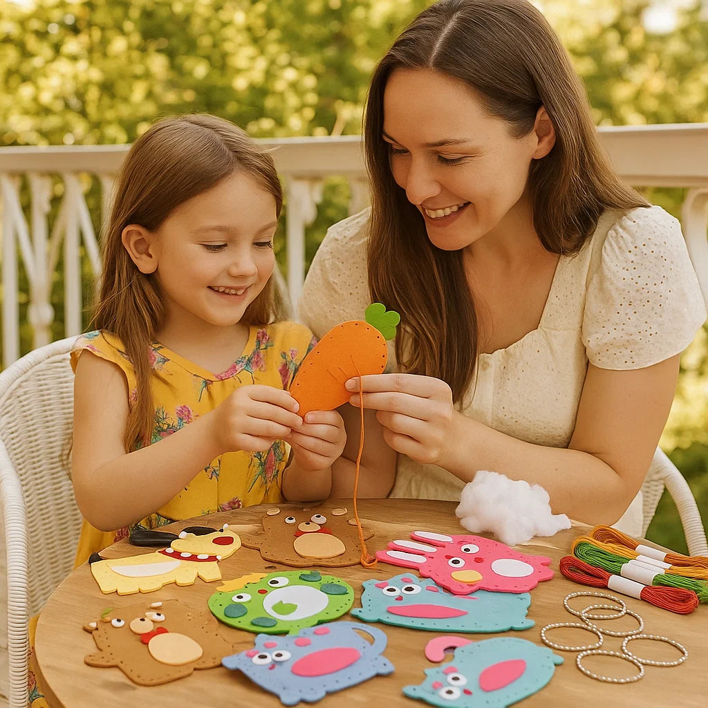 Set Sicuro di Animali in Feltro da Cucire