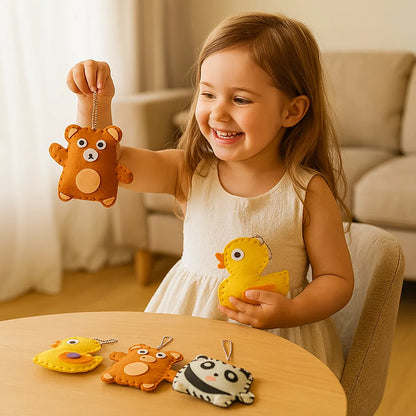 Set Sicuro di Animali in Feltro da Cucire