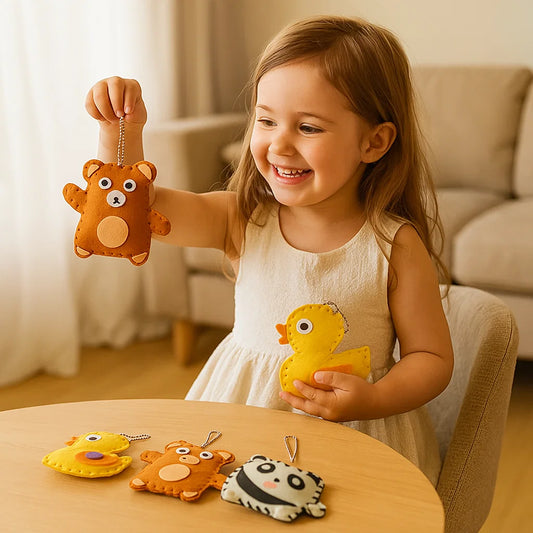 Set Sicuro di Animali in Feltro da Cucire