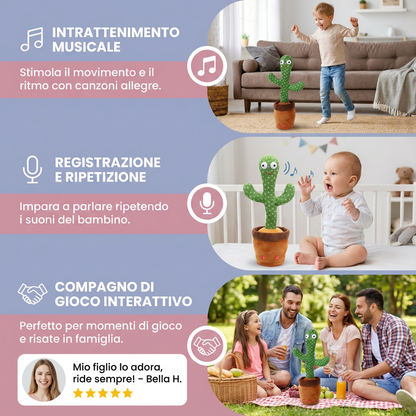 Cactus Parlante – Giocattolo Interattivo per Bambini