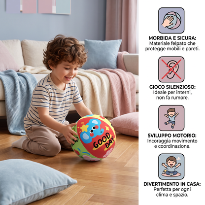 Pallina da gioco indoor morbida e sicura con gioco silenzioso per bambini