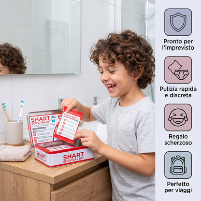 Kit di sopravvivenza Shart divertente – Set regalo scherzo a tema cacca