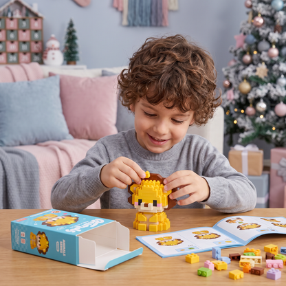 Grazioso calendario dell'Avvento con animaletti da costruire per bambini