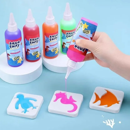 Giocattolo d' acqua magico per bambini | Set creativo fai da te per creare animali galleggianti in acqua