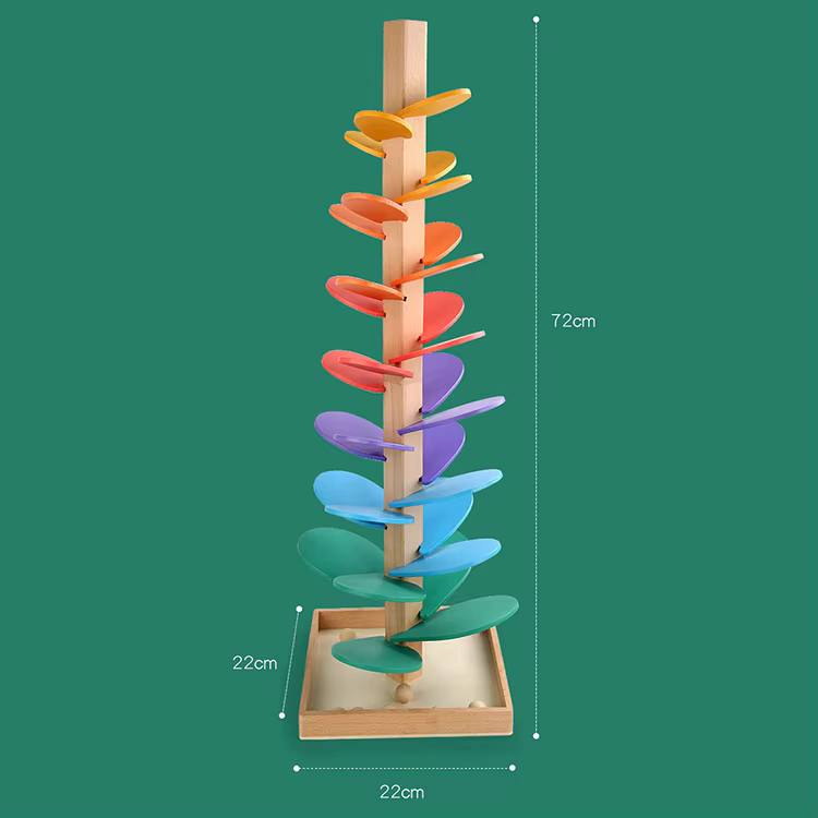 Albero di legno a forma di palla per bambini | Giocattolo musicale colorato per le abilità motorie e il divertimento nella fase iniziale dell' apprendimento