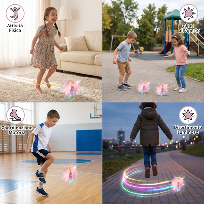 LED Pallone da Salto alla Caviglia – Giocattolo Interattivo per Saltare per Bambini
