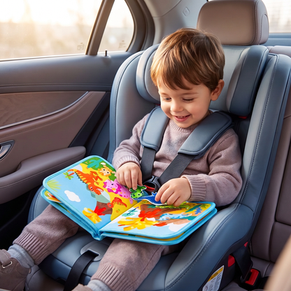 Libro di Attività Montessori 8 in 1 con Dinosauri per Bambini Piccoli