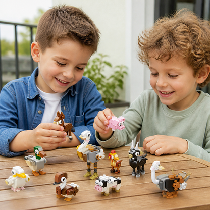 Set di Costruzioni con Animali