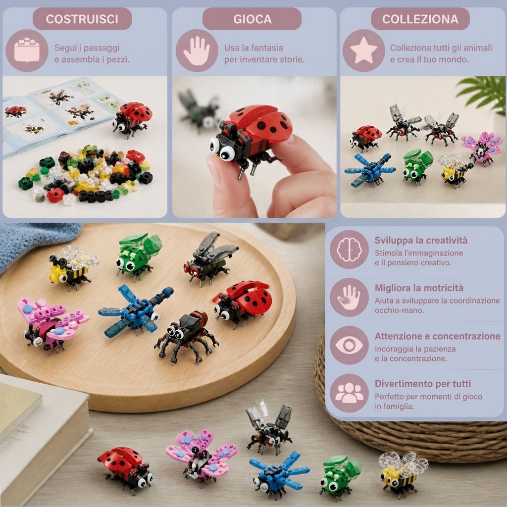 Set di Costruzioni con Animali