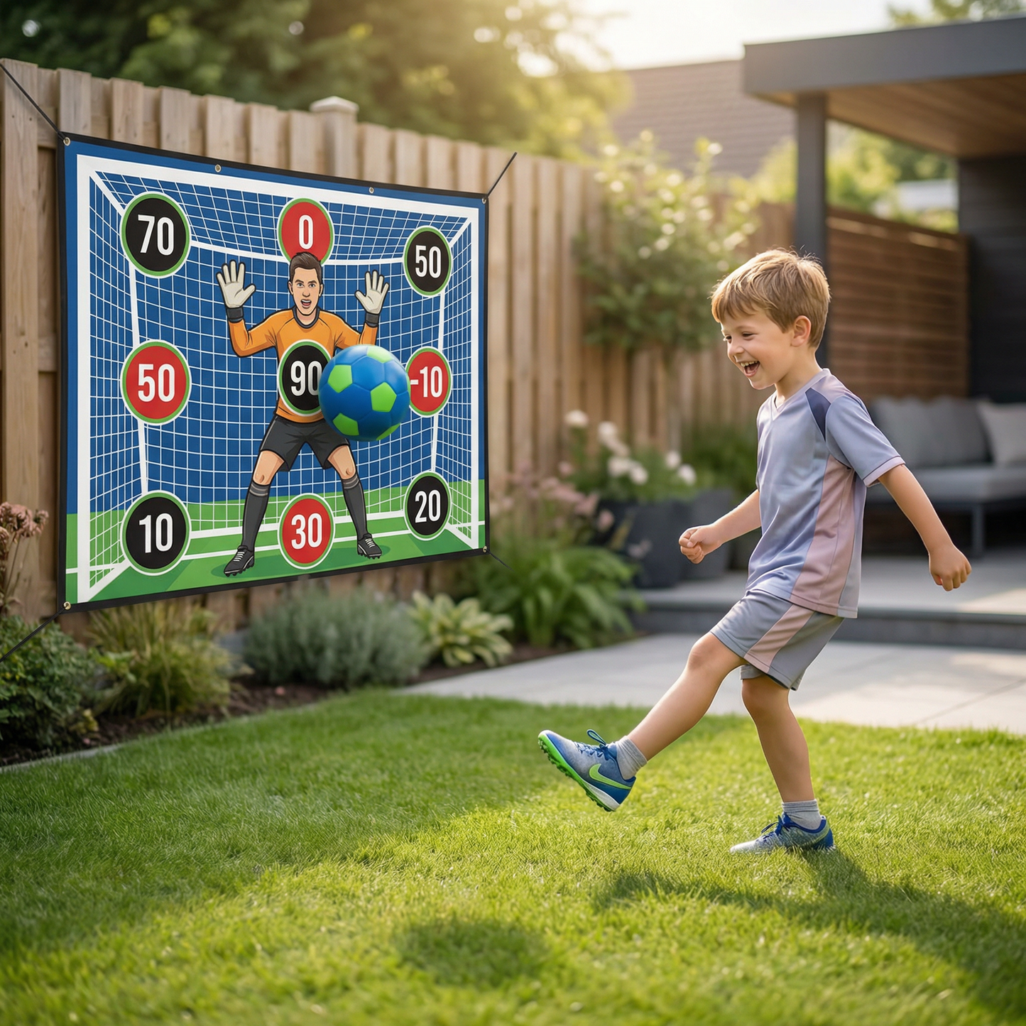 Klebante Muro per Tiri di Calcio – Set di Allenamento e Gioco per Interni ed Esterni