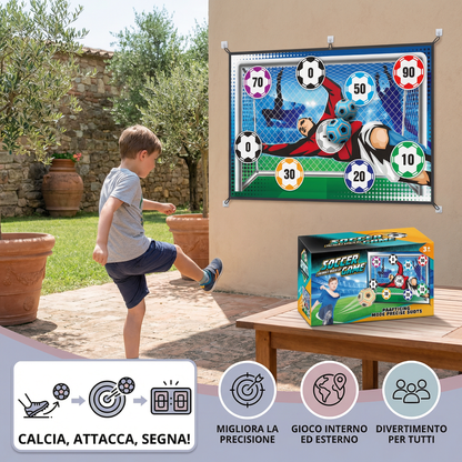 Klebante Muro per Tiri di Calcio – Set di Allenamento e Gioco per Interni ed Esterni