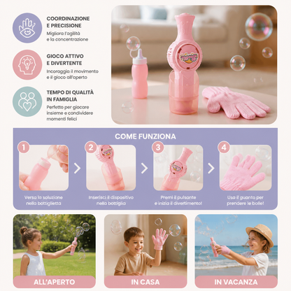 Gioco Interattivo con Racchette e Palla a Bolle per Bambini