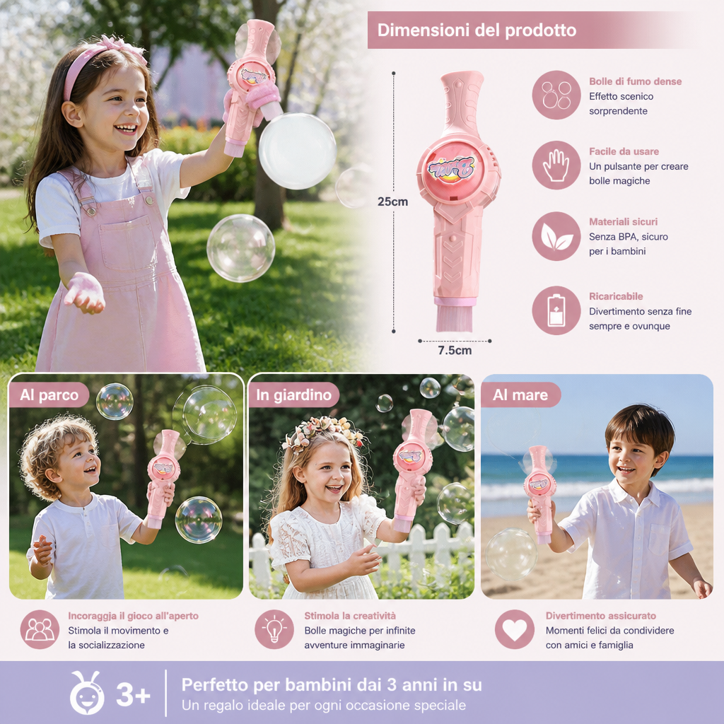 Gioco Interattivo con Racchette e Palla a Bolle per Bambini