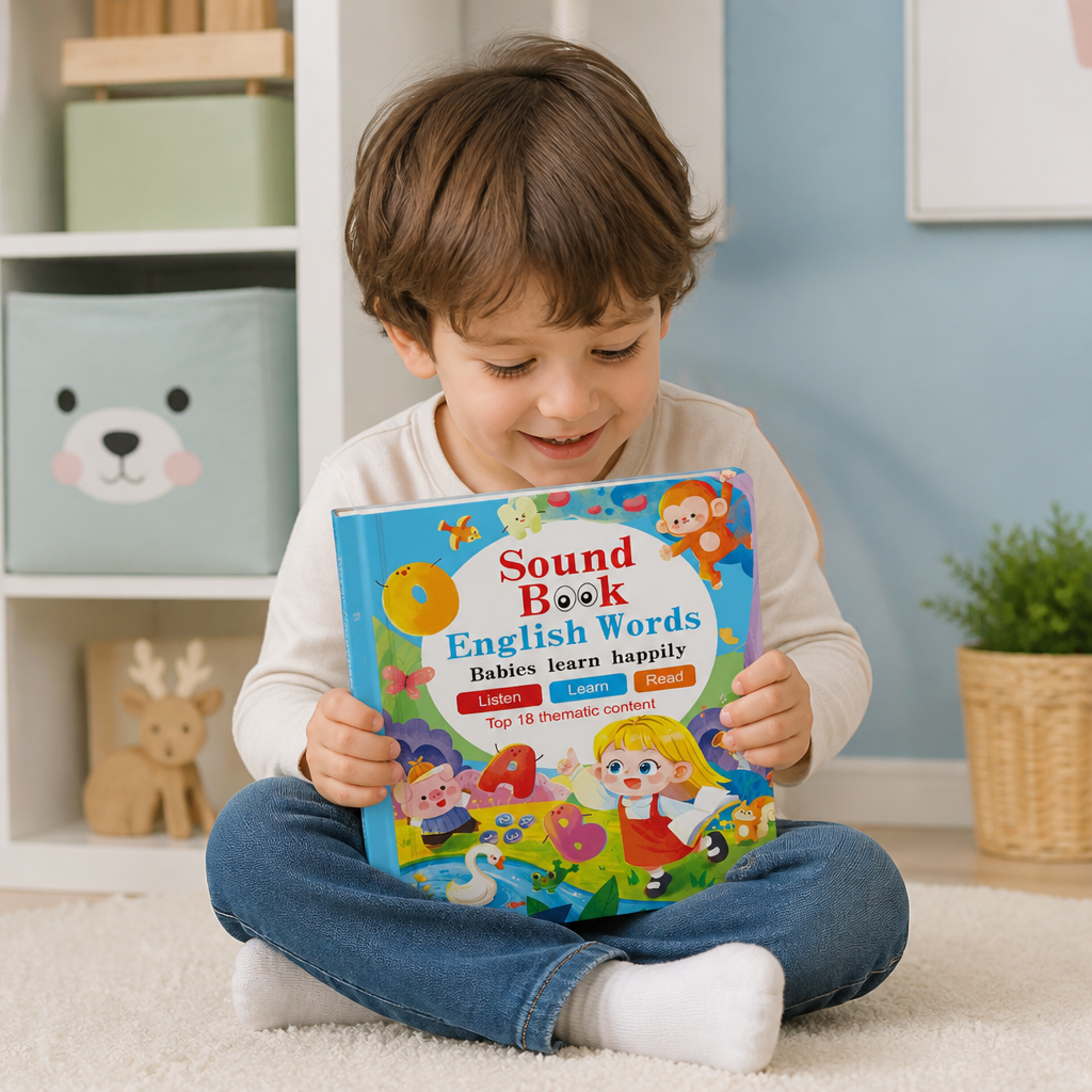 Libro Sonoro Interattivo di Inglese per Bambini – Tocca e Ascolta – Apprendimento Precoce Facile e Divertente