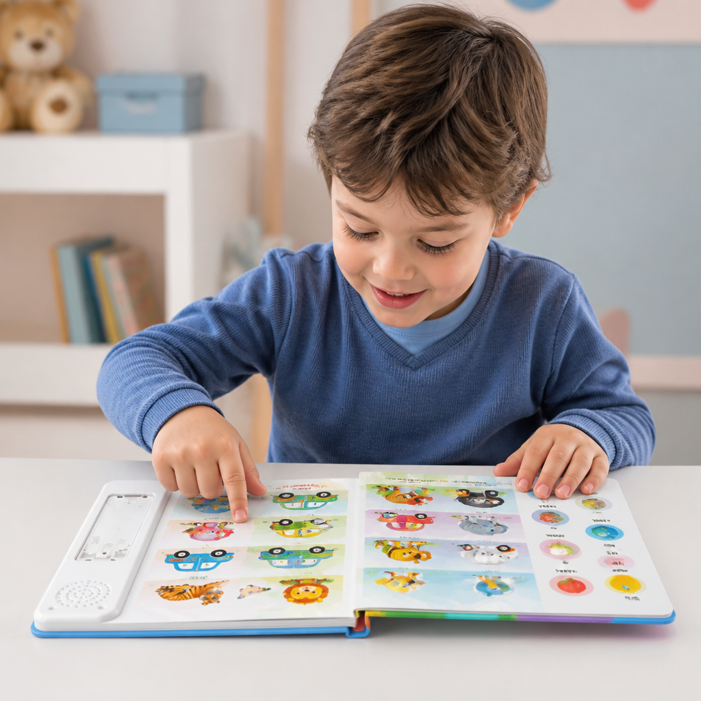 Libro Sonoro Interattivo di Inglese per Bambini – Tocca e Ascolta – Apprendimento Precoce Facile e Divertente