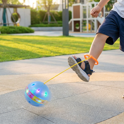 LED Pallone da Salto alla Caviglia – Giocattolo Interattivo per Saltare per Bambini