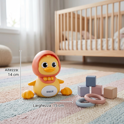 Famiglia di Anatre Giocattolo da Crawling e Apprendimento con Musica per Neonati