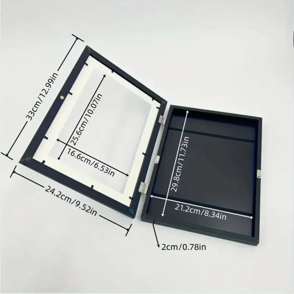 Cornice artistica per bambini | Cornice apribile con custodia per disegni e progetti creativi