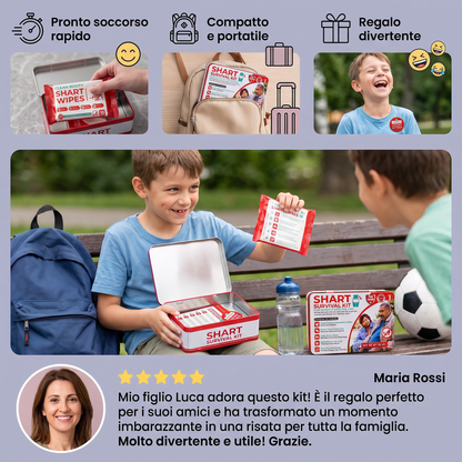 Kit di sopravvivenza Shart divertente – Set regalo scherzo a tema cacca