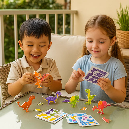 Set di puzzle 3D con cartoni animati per bambini