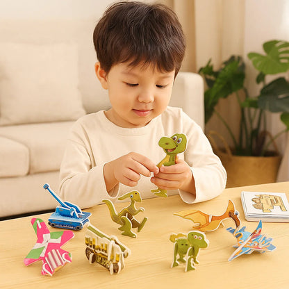 Set di puzzle 3D con cartoni animati per bambini