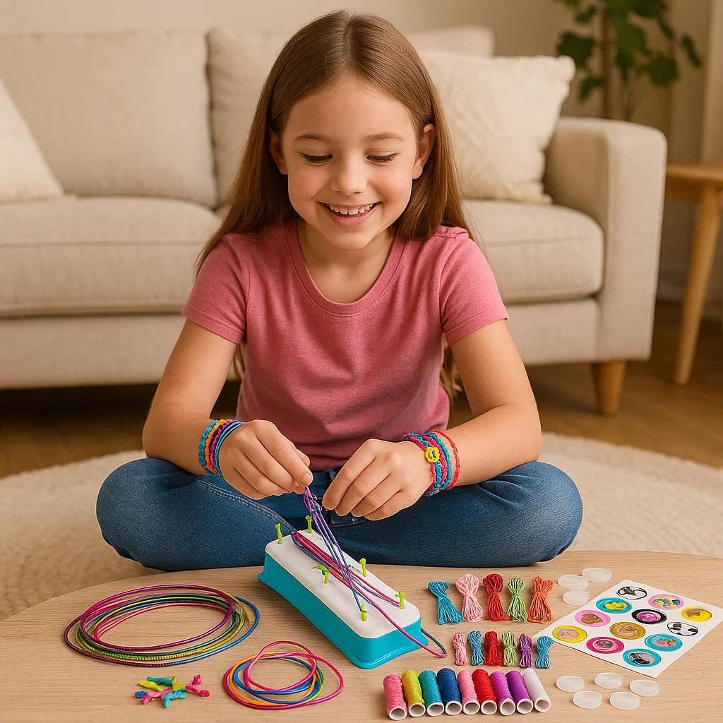 Set creativo per intrecciare braccialetti