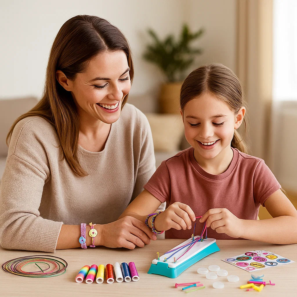 Set creativo per intrecciare braccialetti