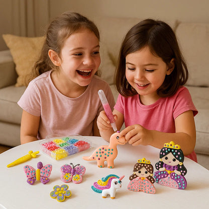 Pittura magica con perline – set DIY per bambini