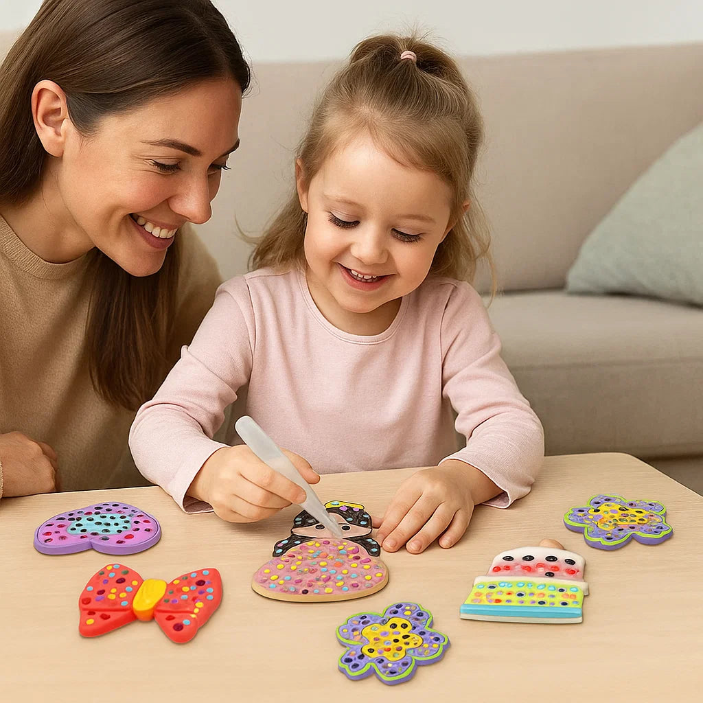 Pittura magica con perline – set DIY per bambini