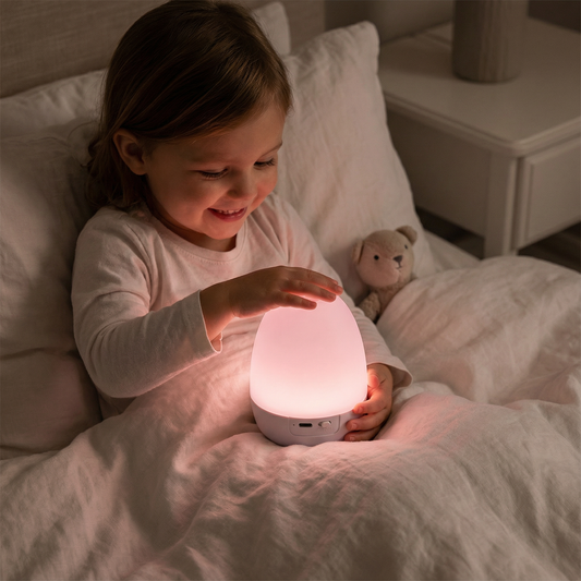 Luce notturna LED a forma di uovo in silicone