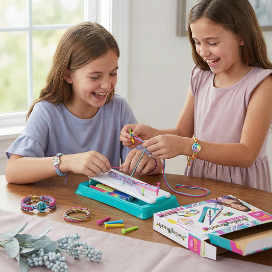 Set creativo per intrecciare braccialetti