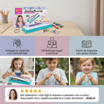 Set creativo per intrecciare braccialetti