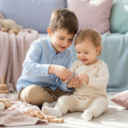 Set di Anelli Rompicapo in Metallo ⎜ Gioco di Logica per Bambini e Adulti con Molteplici Sfide di Sblocco