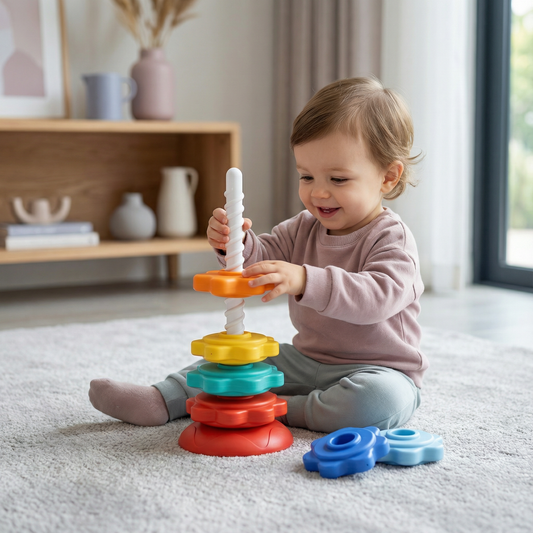 Giocattolo Torre Girevole e Colorata Arcobaleno