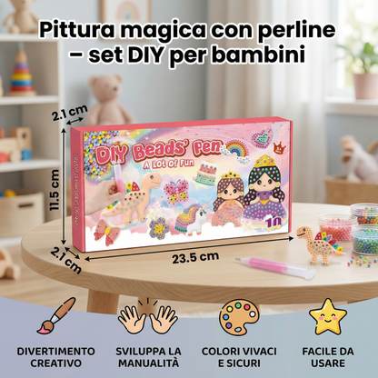 Pittura magica con perline – set DIY per bambini