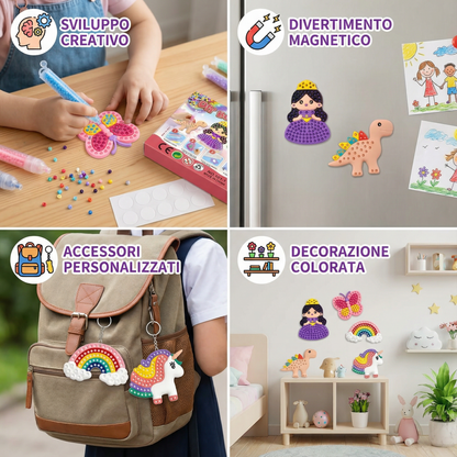 Pittura magica con perline – set DIY per bambini