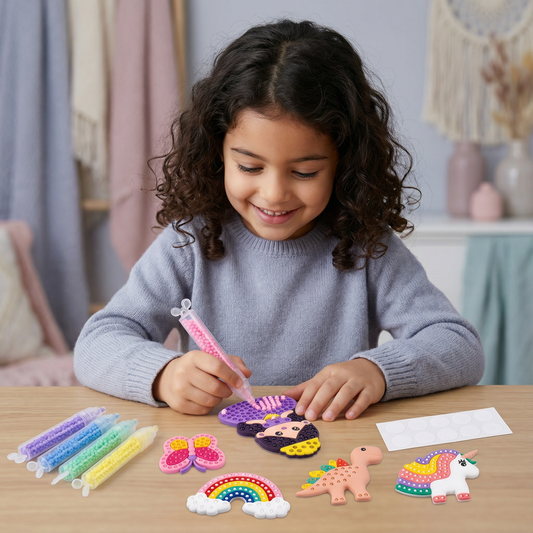 Pittura magica con perline – set DIY per bambini