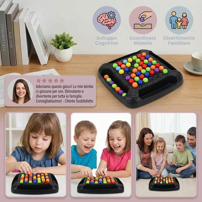 Gioco logico di abbinamento dei colori – puzzle interattivo con biglie per bambini e adulti