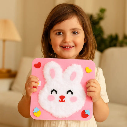 Kit Fai da Te Animali Bambini ⎜ Set Creativo con Adesivi Cartoon per Gioco e Apprendimento